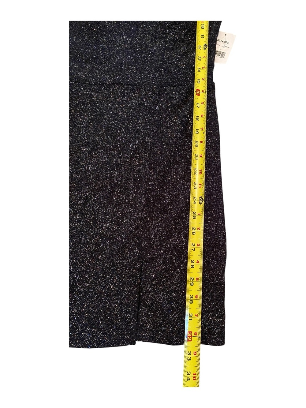 NWT Midnight Doll Sparkle Sheath Mini Dress in Black With Silver Sparkles Size 5 - Picture 10 of 10